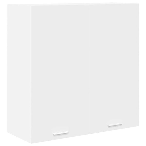 vidaXL H&auml;ngeschrank mit Speicher Wei&szlig; 80 x 31 x 80 cm Holzwerkstoff