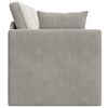 vidaXL Boden-Sofa-Bett 200cm Hellgrau Samt