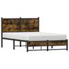 vidaXL Metallbett ohne Matratze R&auml;uchereiche 120x190 cm