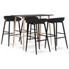 vidaXL 5-tlg. Bar-Set Schwarz