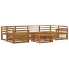 vidaXL Outdoor-Sofagarnitur 7 pcs Natur Massivholz Akazie