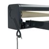 vidaXL Markise Einziehbar Creme 4,5x3 m Stoff und Aluminium