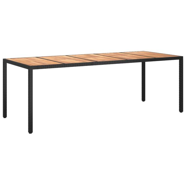 vidaXL 9-tlg. Garten-Essgruppe mit Kissen Grau Poly Rattan Akazie