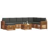 vidaXL Ecksofa Set 9 pcs Natur und Anthrazit Massivholz Akazie