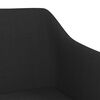 vidaXL Esszimmerst&uuml;hle 2 Stk. Drehbar Schwarz Stoff