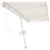 vidaXL Standmarkise Manuell Einziehbar 600x350 cm Creme