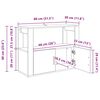 vidaXL Sideboard Altholz 80 x 30 x 60 cm Holzwerkstoff