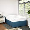 vidaXL Bettgestell Blau 120x190 cm Samt
