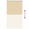 vidaXL Verdunkelungsrollo Beige 120x210 cm Stoffbreite 116,6 cm