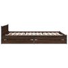 vidaXL Bettgestell mit Schubladen Braun Eichen-Optik 120x200 cm