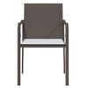 vidaXL Gartenst&uuml;hle mit Kissen 6 Stk. Braun 56x59x84 cm Poly Rattan