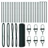 vidaXL Bodenmontierter Sechseckzaun 50 x 0,6 m PVC-beschichteter Stahl