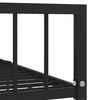 vidaXL Bettgestell Schwarz Metall 160&times;200 cm