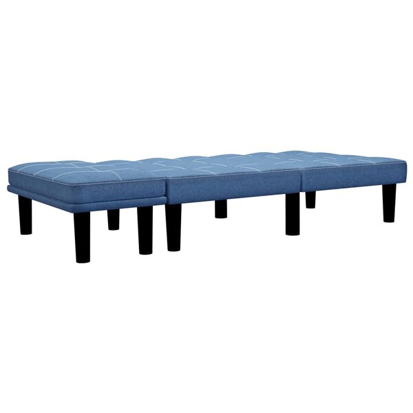 vidaXL 2-Sitzer-Sofa Blau Stoff