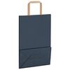 vidaXL Papiertragetaschen 50 Stk. mit Henkeln Blau 21x11x31 cm