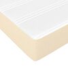 vidaXL Taschenfederkernmatratze Mittel Creme 140x190x20 cm Stoff