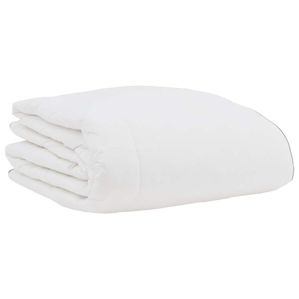 vidaXL Winterbettdecke mit Kissen 3 pcs Wei&szlig; Daunenfeder