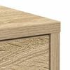 vidaXL Sideboard mit Schublade Sonoma-Eiche 80x34x76 cm Holzwerkstoff