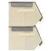 vidaXL 3-tlg. Aufbewahrungsboxen-Set Stapelbar Stoff Grau & Creme