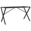 vidaXL Esstisch-Gestell in X-Form 120x60x73 cm Stahl