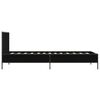vidaXL Bettgestell Schwarz 90x200 cm Holzwerkstoff und Metall