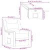 vidaXL Relaxsessel Taupe Stoff
