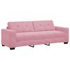 vidaXL 3-Sitzer-Sofa Rosa 220 cm Samt