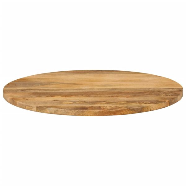 vidaXL Tischplatte &Oslash; 90x2,5 cm Rund Massivholz Mango