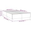 vidaXL Bettgestell ohne Matratze Dunkelgrau 120x200 cm Stoff
