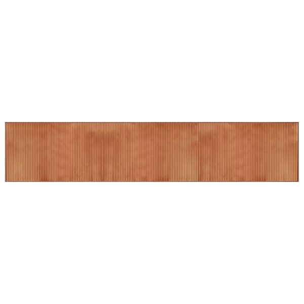 vidaXL Teppich Rechteckig Braun 60x300 cm Bambus