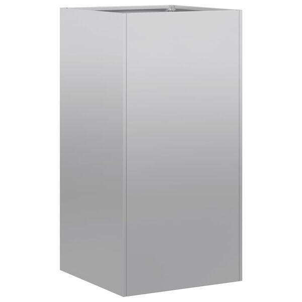 vidaXL Pflanzkübel 40x40x80 cm Verzinkter Stahl