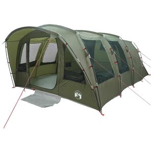 vidaXL Tunnelzelt Olive Gr&uuml;n 427 x 315 x 178 cm Polyester und Stahl