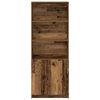 vidaXL Highboard Altholz-Optik 70x35x180 cm Holzwerkstoff