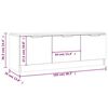 vidaXL TV-Schrank Grau Sonoma 102x35x36,5 cm Holzwerkstoff