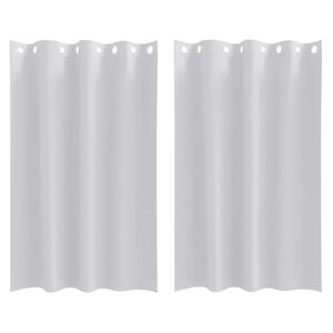 vidaXL Verdunkelungs-Vorh&auml;nge mit Ringen 2 pcs Helles Grau
