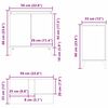 vidaXL Waschbeckenschrank mit T&uuml;r Schwarz Eichen-Optik 58 x 33 x 60 cm