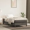 vidaXL Boxspringbettgestell Dunkelgrau 100x200 cm Samt