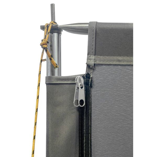 Bo-Camp Windschutz 2-tlg Ellen 150x140 cm Grau und Anthrazit