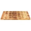vidaXL Tischplatte 100x80x2,5 cm Rechteckig Raues Massivholz Mango