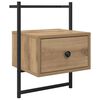 vidaXL Nachttisch 2 pcs Artisan-Eiche 35 x 30 x 51 cm Holzwerkstoff