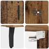 vidaXL Highboard 2 pcs Altholz Holzwerkstoff