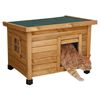 Kerbl Katzenhaus Rustica 57x45x43 cm Braun und Gr&uuml;n