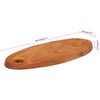 vidaXL Schneidebrett 46x20x2,5 cm Massivholz Akazie