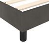 vidaXL Boxspringbett mit Matratze Dunkelgrau 100x200 cm Samt