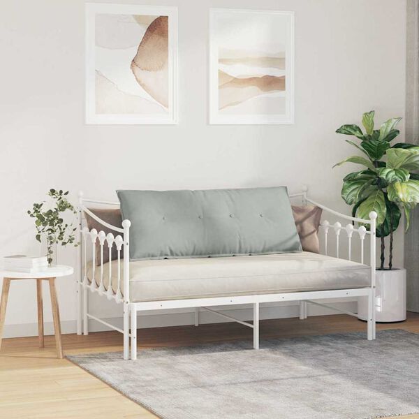 vidaXL R&uuml;ckenkissen Hellgrau 120 x 50 cm Cordstoff