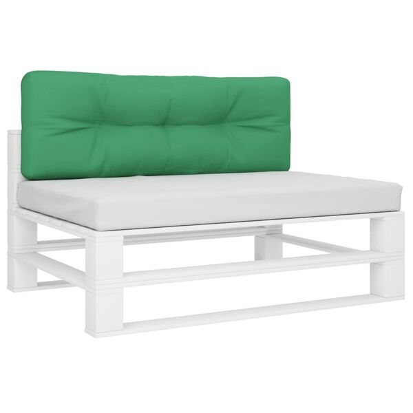 vidaXL Palettenkissen Gr&uuml;n 120x40x12 cm Stoff