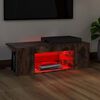 vidaXL TV-Schrank mit LED-Leuchten R&auml;uchereiche 90x39x30 cm