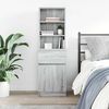 vidaXL Nachttisch Grau Sonoma 39x35x125 cm Holzwerkstoff