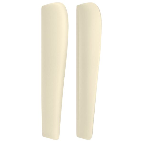 vidaXL Kopfteil mit Ohren Creme 163x23x118/128 cm Kunstleder