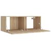 vidaXL 4-tlg. TV-Schrank-Set Sonoma-Eiche Holzwerkstoff